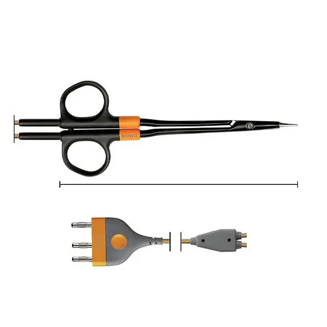 BiZZER, біполярні ножиці, 180 мм, зігнуті, із загостреними кінцями COMFORT. BOWA-electronic GmbH & Co. KG